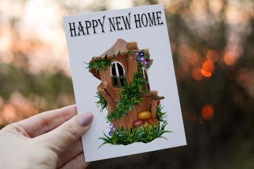 Happy New Home Card, Personalised Card for New Home